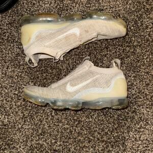 Nike Cream VaporMax Sneakers Modern Design